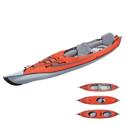 PACK KAYAK GONFLABLE ADVANCED ELEMENTS FRAME CONVERTIBLE ROUGE