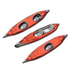 PACK KAYAK GONFLABLE ADVANCED ELEMENTS FRAME CONVERTIBLE ROUGE