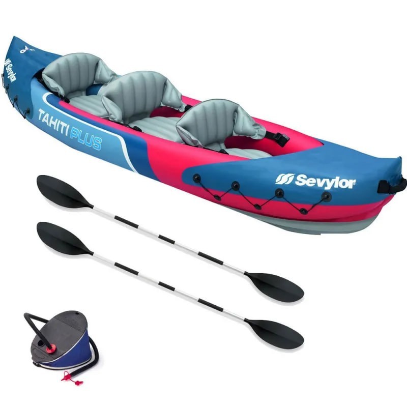 PACK KAYAK GONFLABLE SEVYLOR TAHITI PLUS 3 PLACES