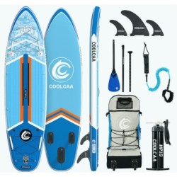 Ensemble de Paddle gonflable coolcaa 10 '6 / 11' 6 bandolan avec pagaie en carbone