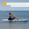 Stand up paddle gonflable avec godilles et siege de kayak