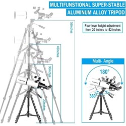 Telescope refractif a haute transmittance multicouche complet