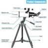 Telescope refractif a haute transmittance multicouche complet