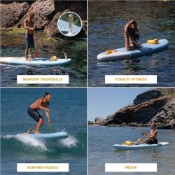 Paddle Gonflable Adulte avec des Accessoires de Qualite - HUIIKE