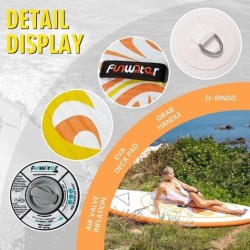 FunWater Planche de Surf Gonflable - Accessoire Complet - Pagaie reglable