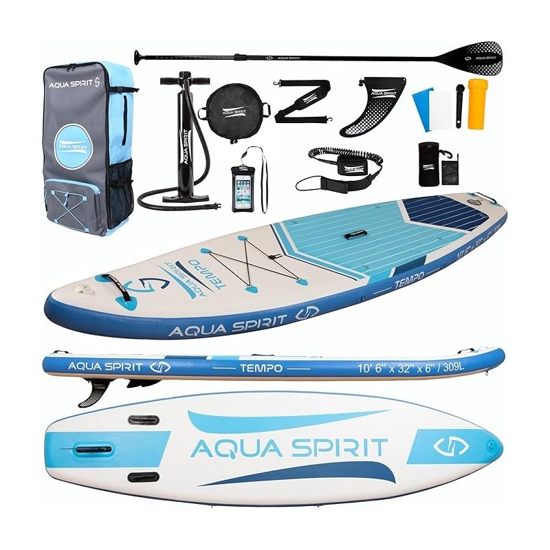 AQUA SPIRIT Tempo Sup Stand up Gonflable Surf Planche de Paddle