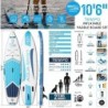 AQUA SPIRIT Tempo Sup Stand up Gonflable Surf Planche de Paddle