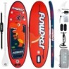 FunWater Planche de Surf Gonflable  - Pagaie reglable , Kid-Rot