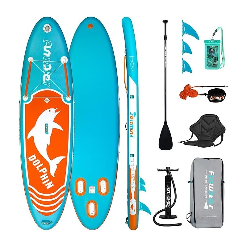 FunWater Planche de Surf Gonflable - Accessoire Complet