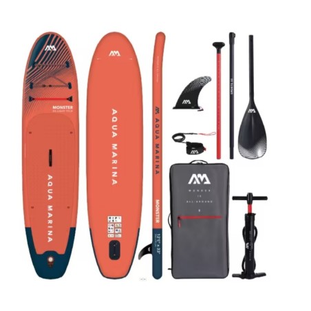 AQUA MARINA PACK PADDLE GONFLABLE MONSTER 12' AQUA MARINA