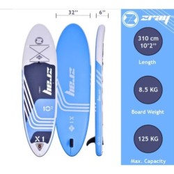 ZRAY Sup Gonflable X-Rider X1 10'2  Bleu