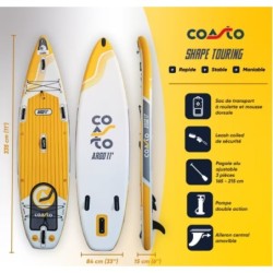 COASTO
Stand Up Paddle Gonflable All-Round  335x84x15cm