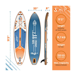 PACK SUP GONFLABLE SKIFFO SUNCRUISE 11'2"