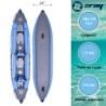 KAYAK GONFLABLE ZRAY TORTUGA - 2 PLACES