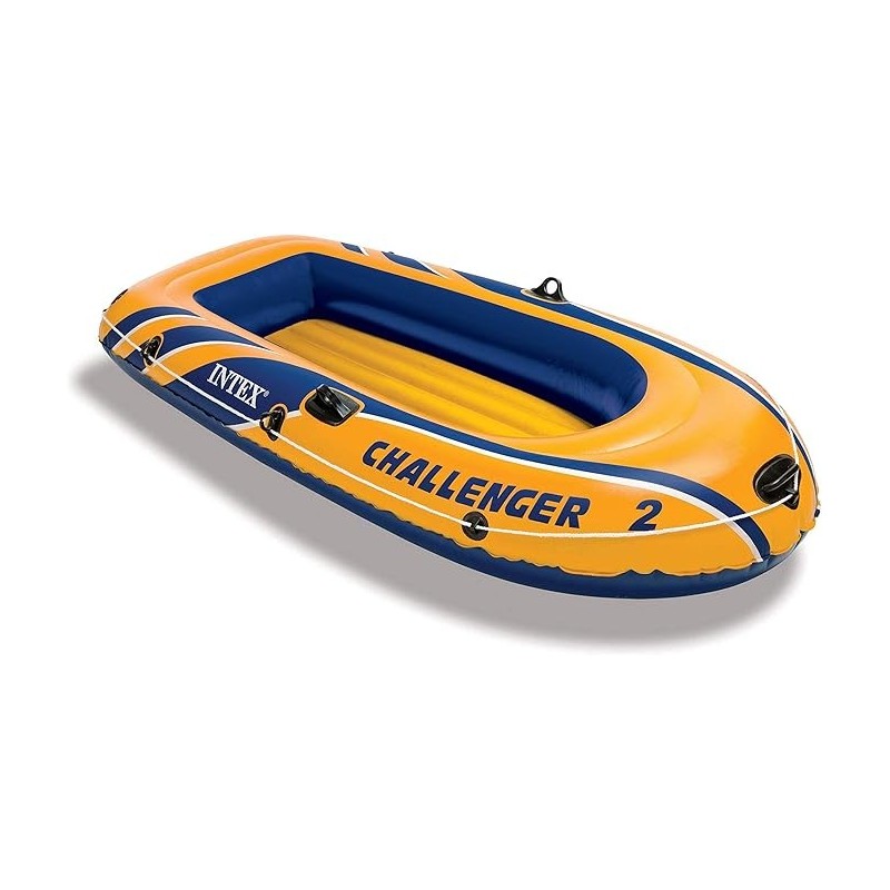 INTEX Challenger 2 bateau pneumatique bleu / jaune