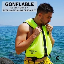 Khroom Gilet gonflable d'aide A la flottabilite pour la plongee en apnee