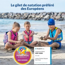 Limmys Gilet de natation en neoprene pour enfants Aide A la flottaison