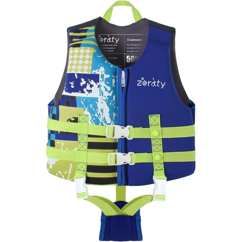 Zeraty gilet de bain pour enfants avec harnais reglables