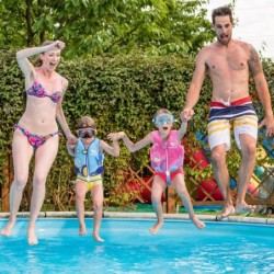 Gilet de bain enfant Pottwal avec flottabilite reglable par sangle